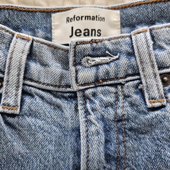 Reformation Stevie High Rise Malta Denim Jeans - Picture 2 of 5
